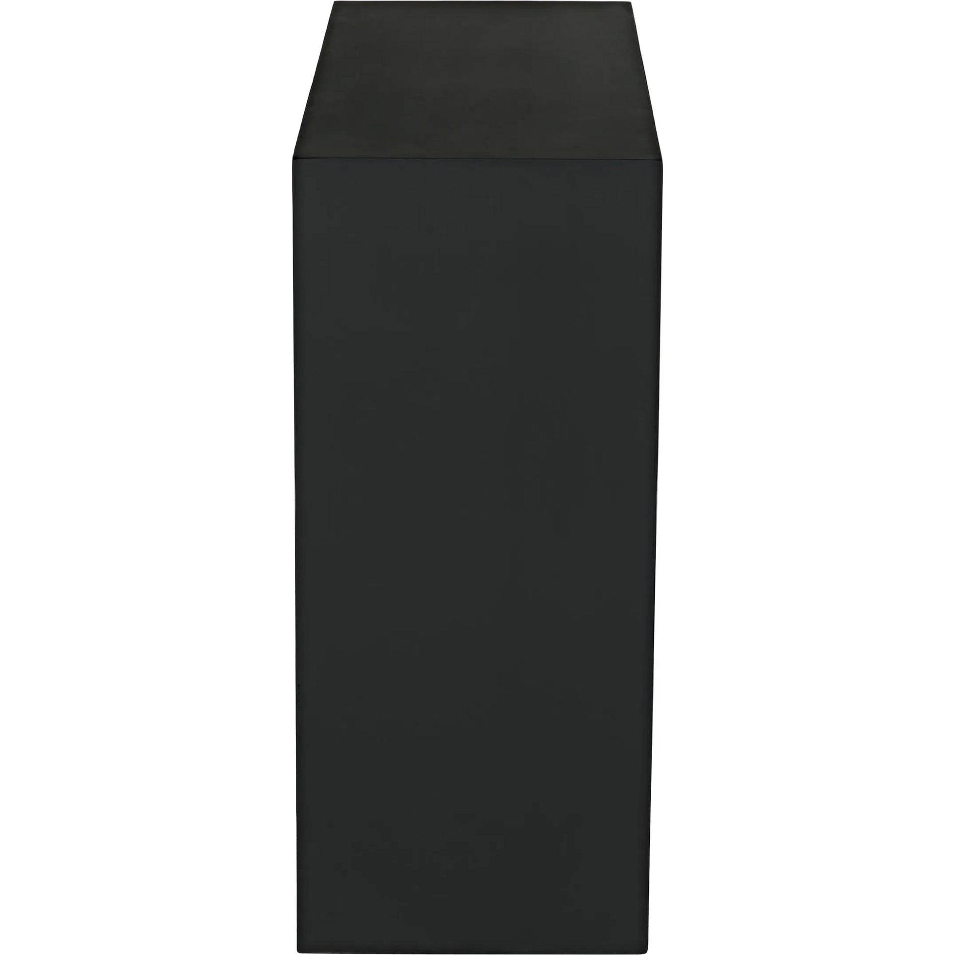 Maximus Console Table by Noir in matte black. Made from industrial steel in a modern style.