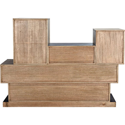 Order Cabinet by Noir in washed walnut. Made from walnut in a modern style.