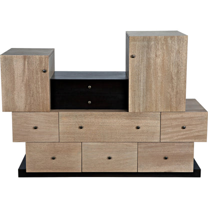 Order Cabinet by Noir in washed walnut. Made from walnut in a modern style.