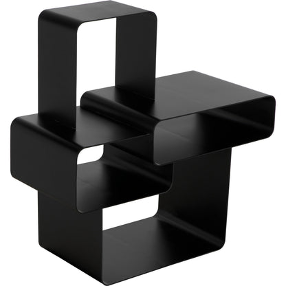 Latisia Shelf by Noir in matte black. Made from industrial steel in a modern style.