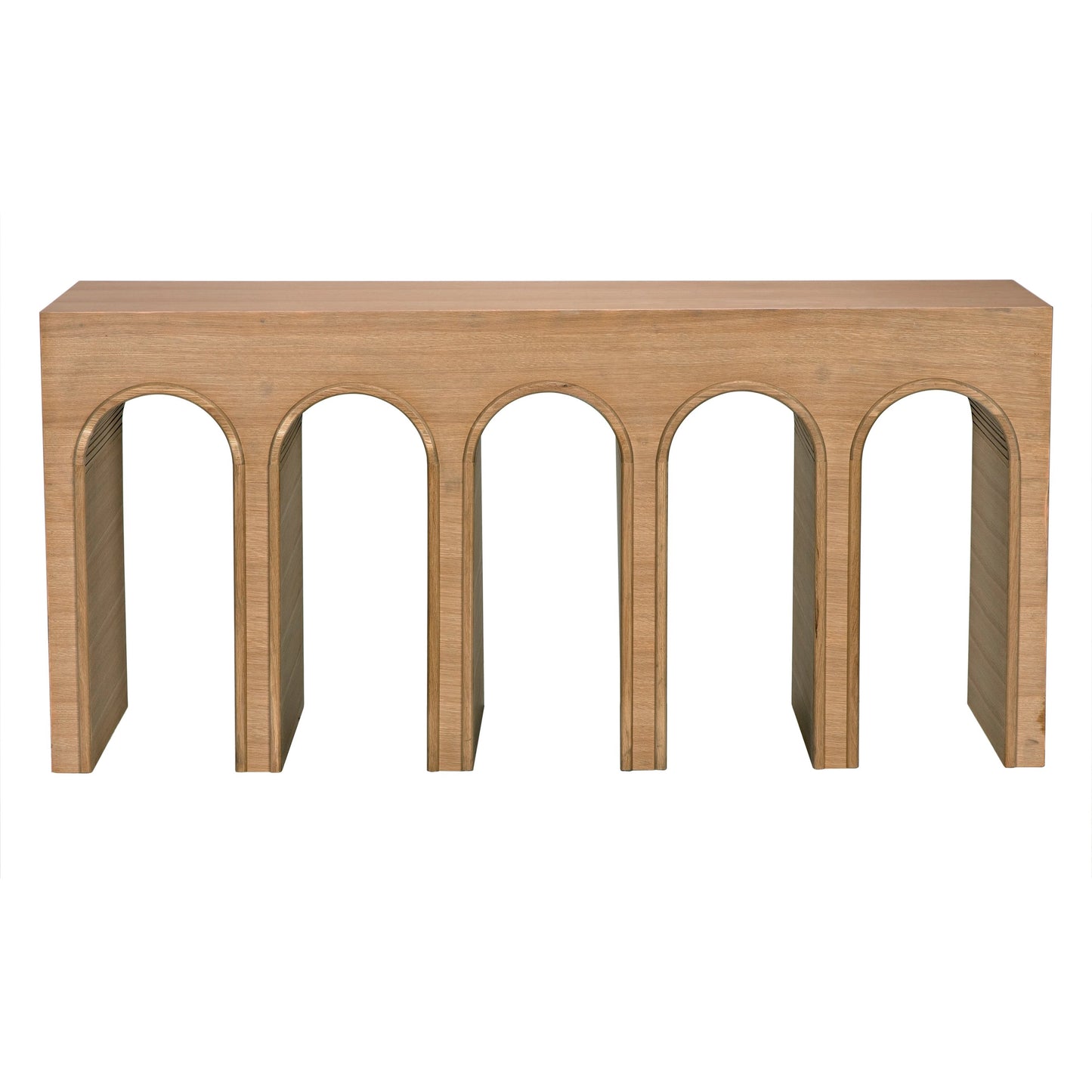 003 SI-2130199 | Additional Silo | Enzo Console by Noir in natural, clear coat flat. Made from white oak in a modern style.