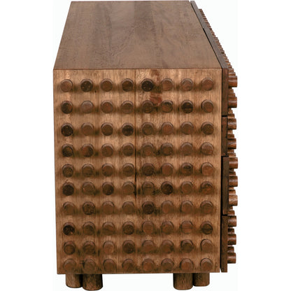 Haruko Sideboard by Noir in dark walnut. Made from walnut and veneer in a modern style.