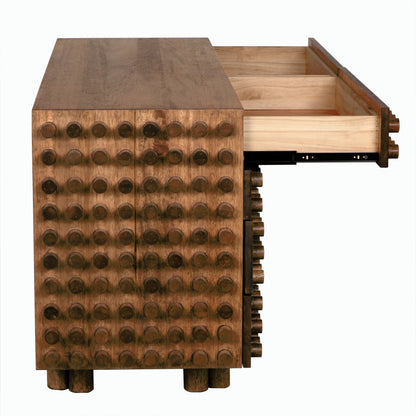 Haruko Sideboard by Noir in dark walnut. Made from walnut and veneer in a modern style.