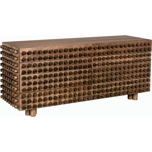 Haruko Sideboard by Noir in dark walnut. Made from walnut and veneer in a modern style.