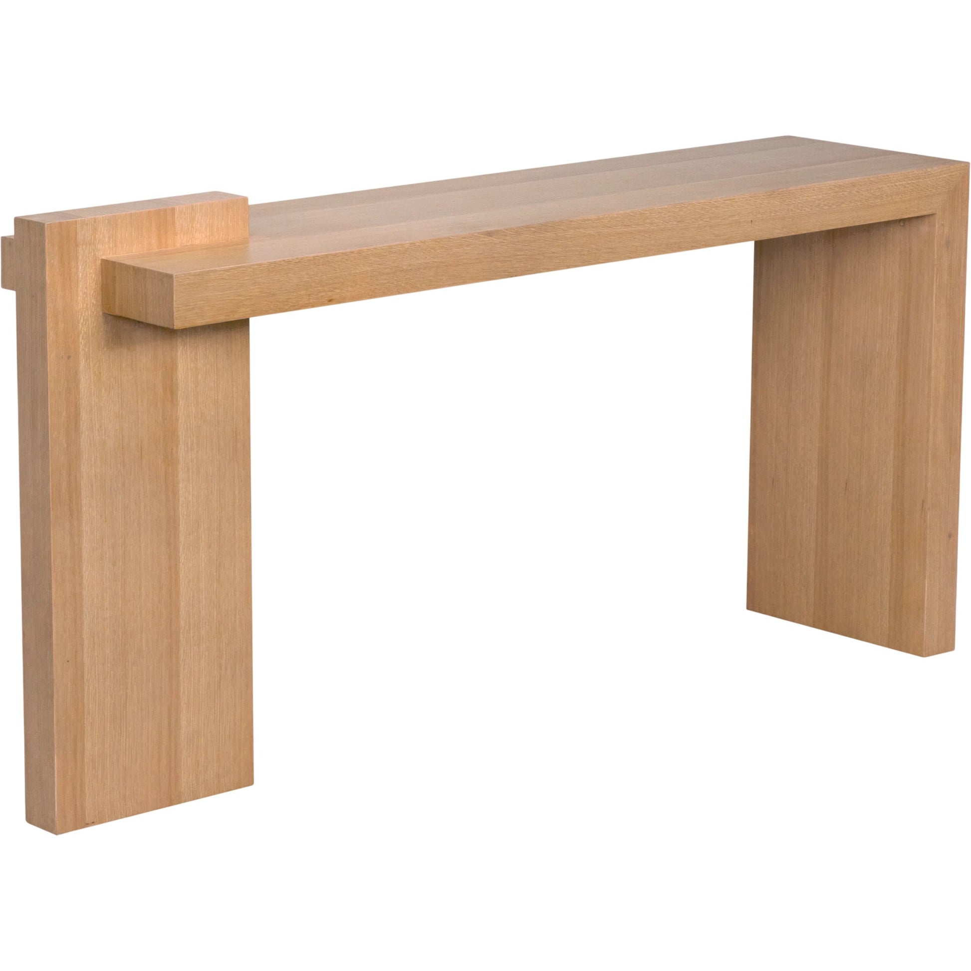 Atlanta Console by Noir in natural. Made from white oak in a modern style.