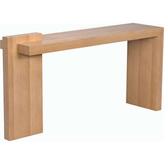 Atlanta Console by Noir in natural. Made from white oak in a modern style.
