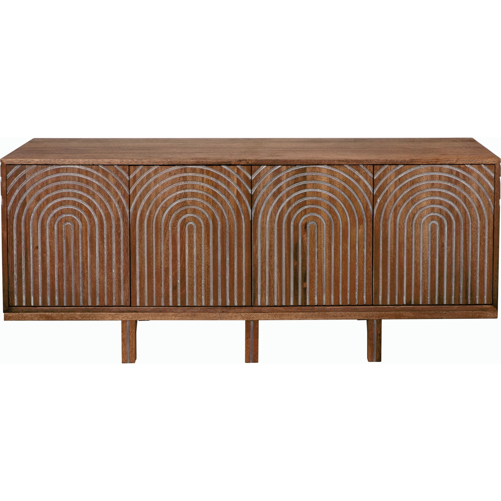 Ryder Sideboard by Noir in dark walnut. Made from walnut and veneer in a modern style.