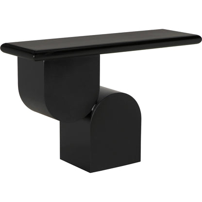 Fraser Console by Noir in matte black. Made from industrial steel in a modern style.