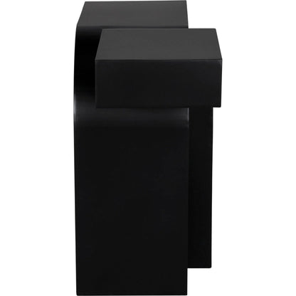 Emporium Console by Noir in matte black. Made from industrial steel in a unique style.