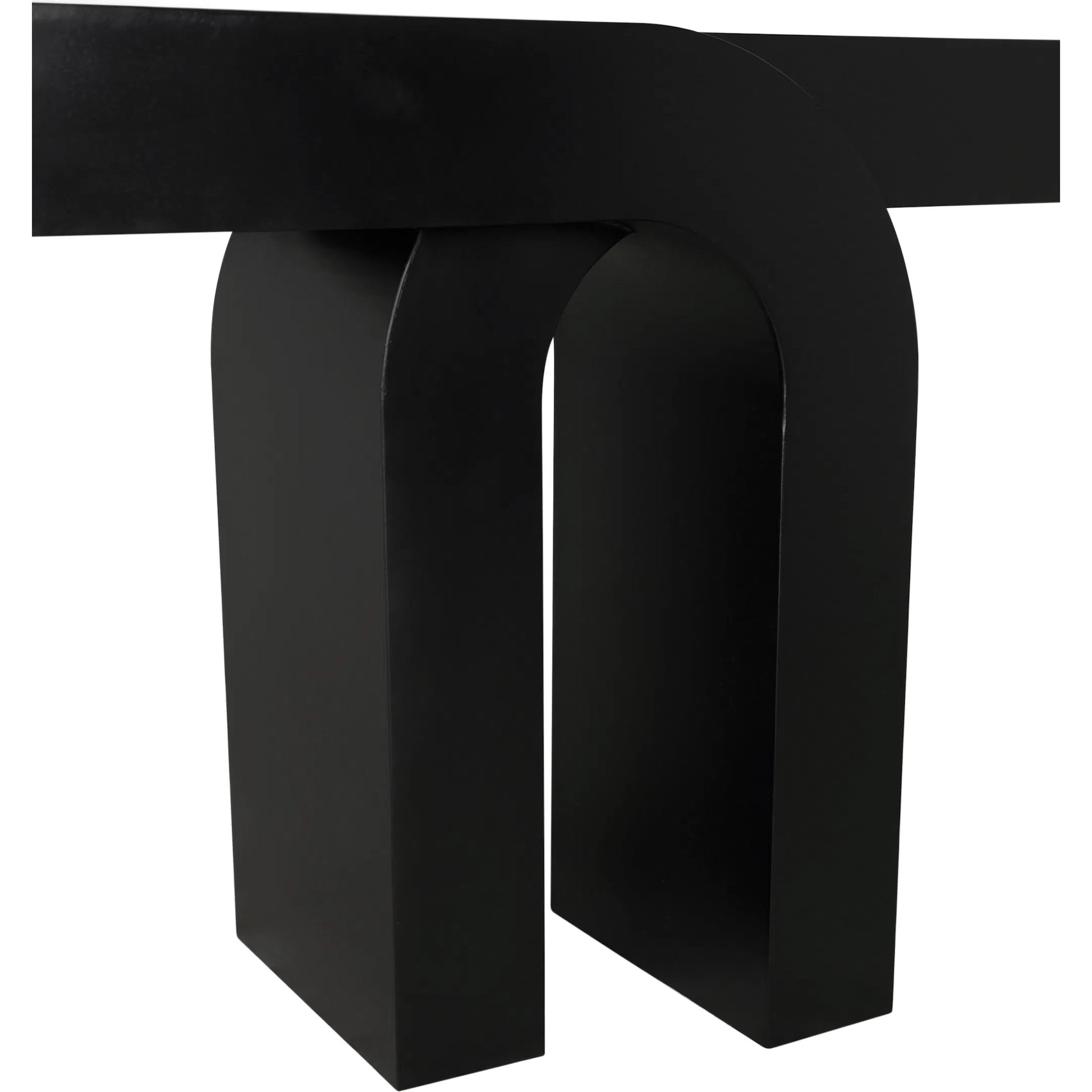 Emporium Console by Noir in matte black. Made from industrial steel in a unique style.