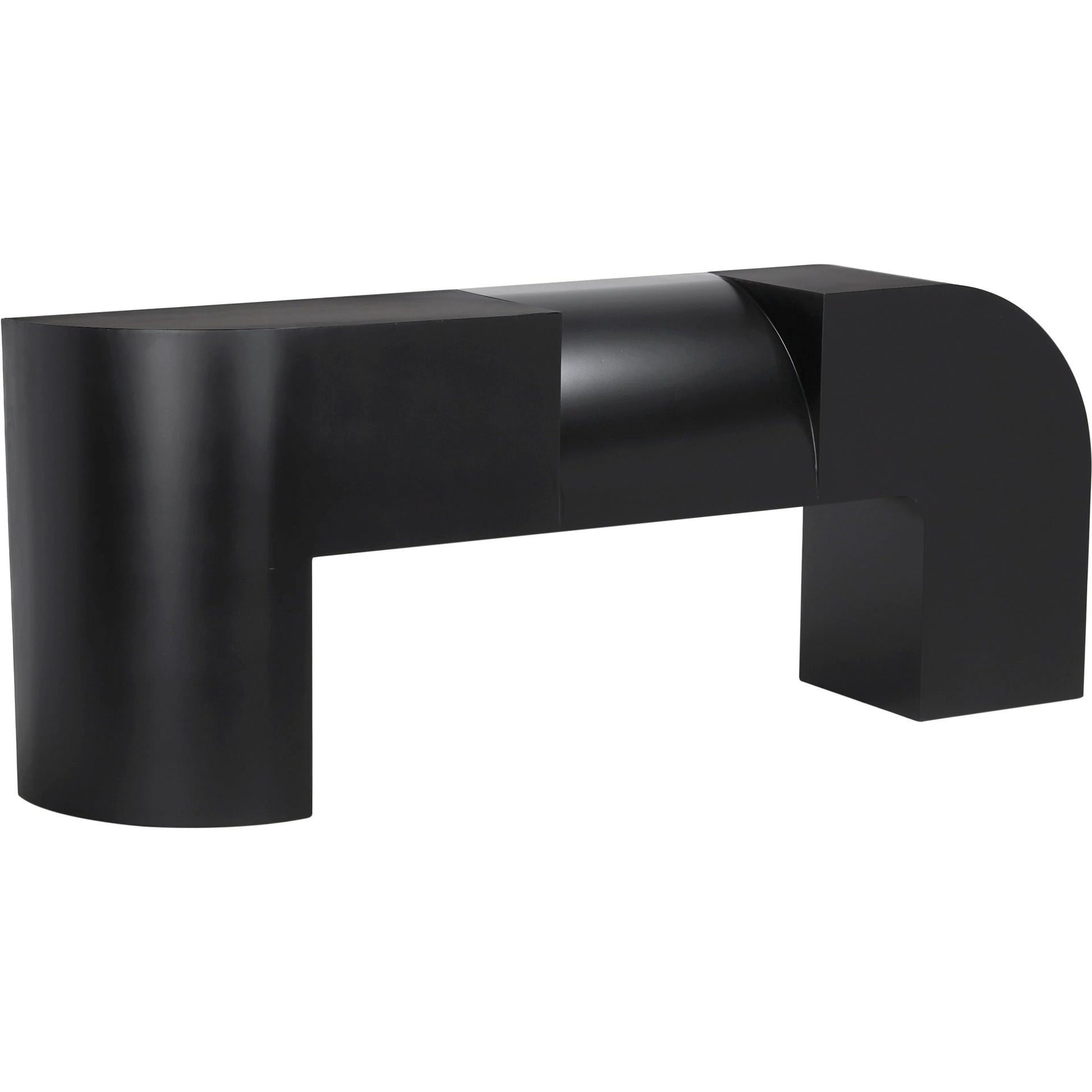 Crafter Console by Noir in matte black. Made from industrial steel in a modern style.