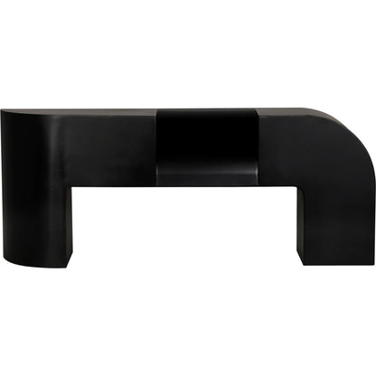 Crafter Console by Noir in matte black. Made from industrial steel in a modern style.