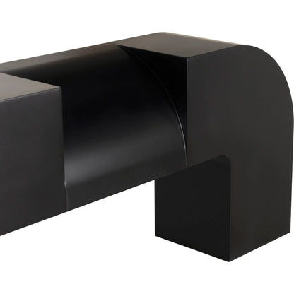 Crafter Console by Noir in matte black. Made from industrial steel in a modern style.