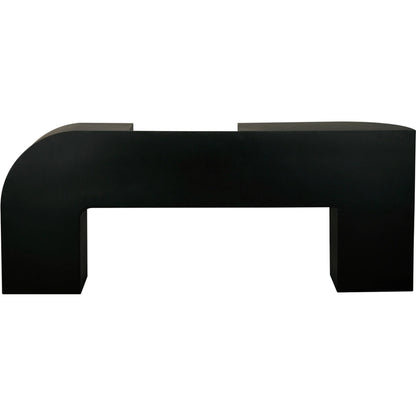 Crafter Console by Noir in matte black. Made from industrial steel in a modern style.