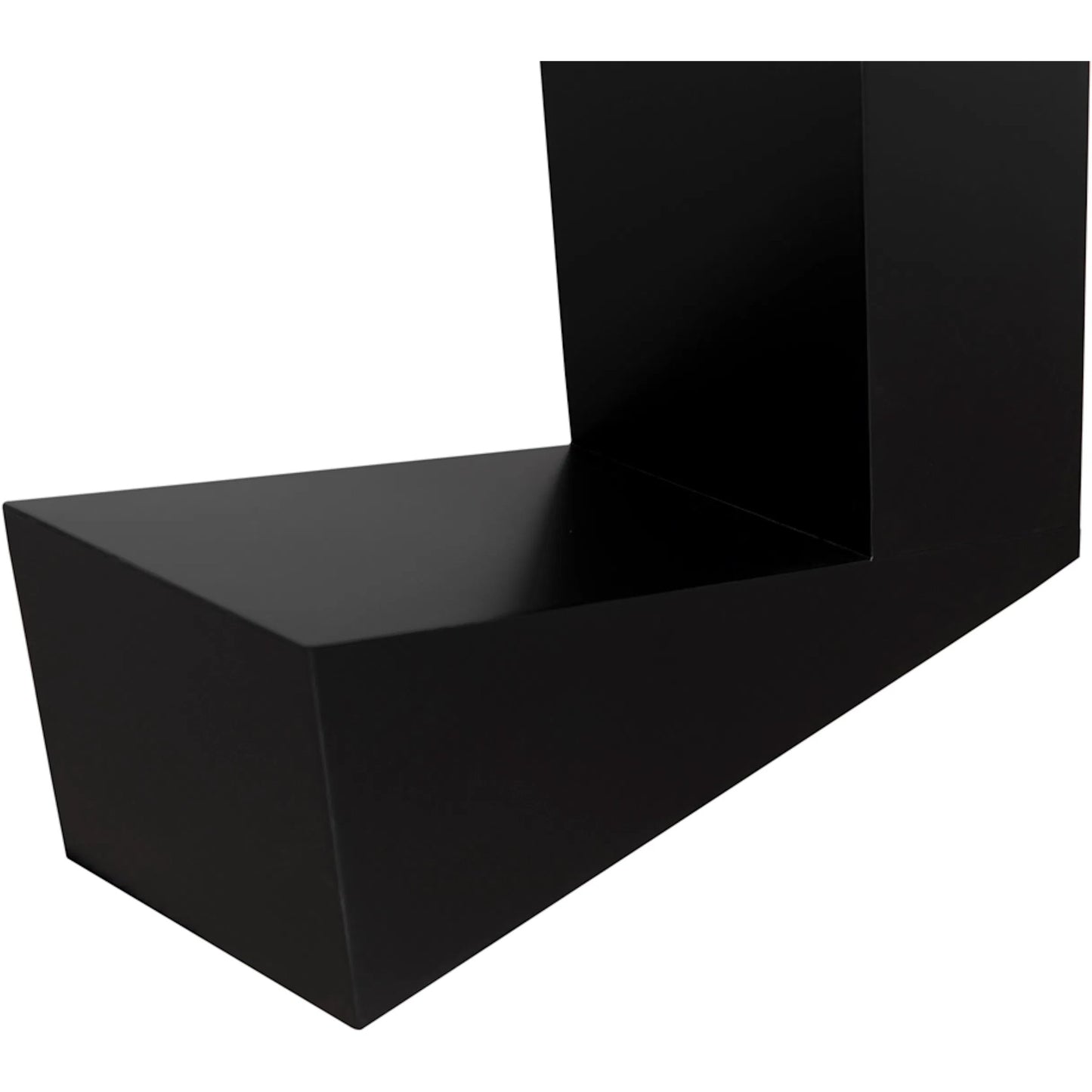 006 SI-2254137 | Closeup | Devo Console by Noir in matte black. Made from industrial steel in a unique style.