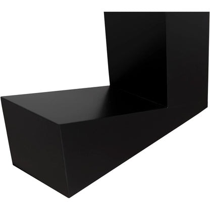 Devo Console by Noir in matte black. Made from industrial steel in a unique style.