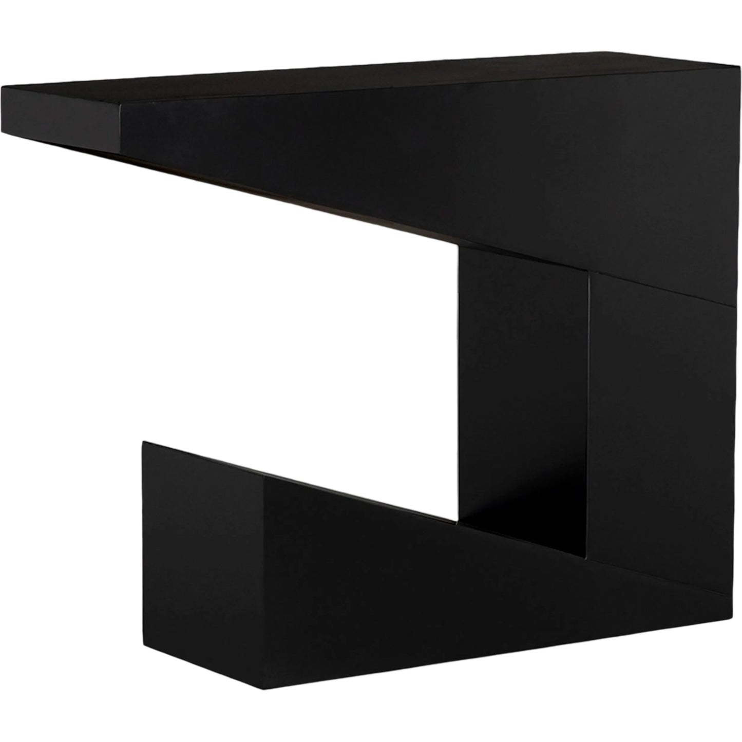 001 SI-2254137 | Primary Silo | Devo Console by Noir in matte black. Made from industrial steel in a modern style.