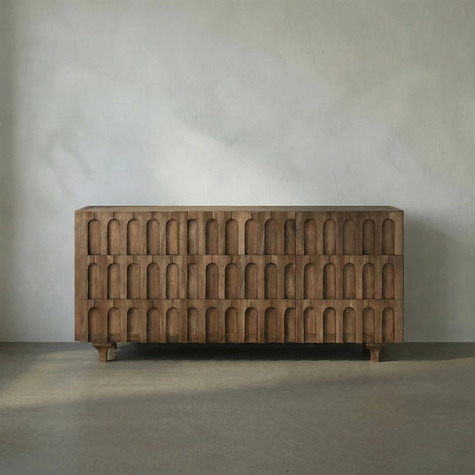 Modea Sideboard by Noir in dark walnut. Made from walnut in a transitional style.