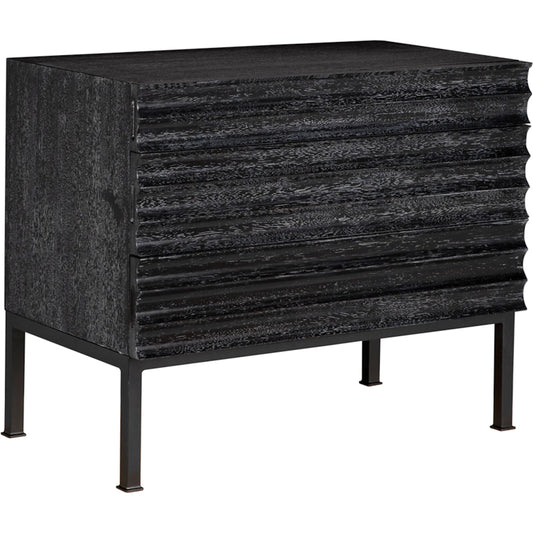 Arturo Console by Noir. Made from walnut, industrial steel in a unique style.