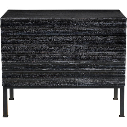 Arturo Console by Noir. Made from walnut, industrial steel in a unique style.