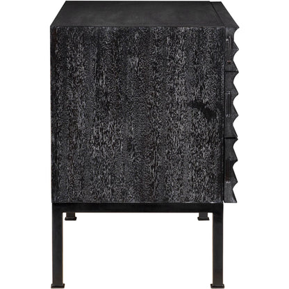 Arturo Console by Noir. Made from walnut, industrial steel in a unique style.