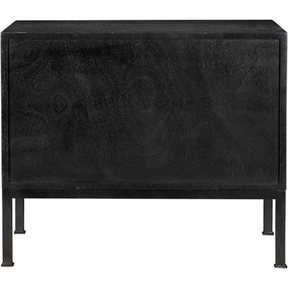 Arturo Console by Noir. Made from walnut, industrial steel in a unique style.