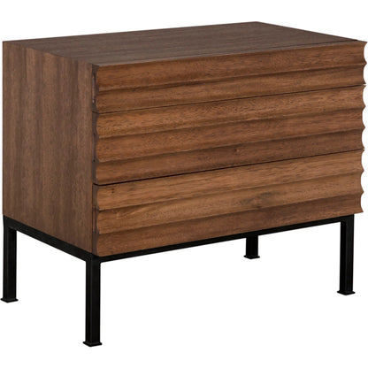 Arturo Console by Noir. Made from walnut, industrial steel in a unique style.