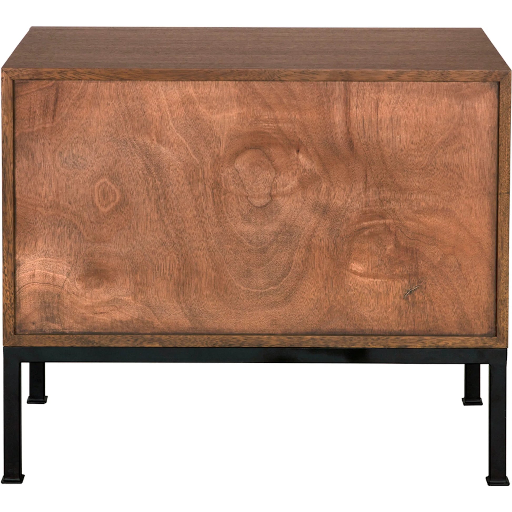 Arturo Console by Noir in dark walnut. Made from walnut in a unique style.
