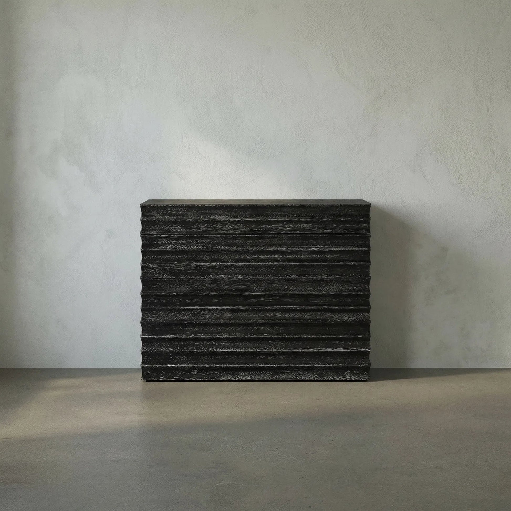 Pacelli Console by Noir. Made from unique in a transitional style.