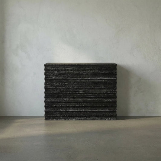 Pacelli Console by Noir. Made from unique in a transitional style.