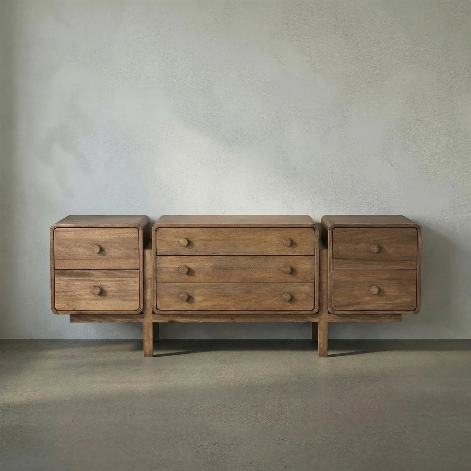Minsk Sideboard by Noir in dark walnut. Made from walnut in a traditional style.
