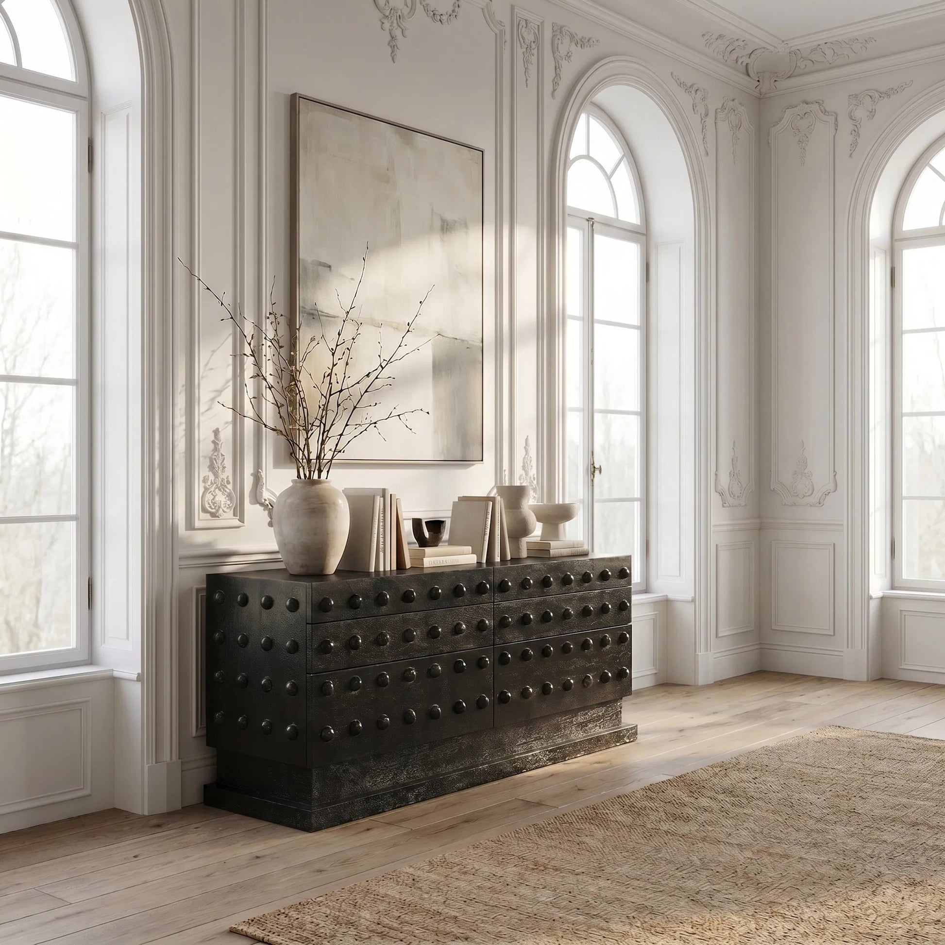 Didier Sideboard by Noir in black walnut. Made from walnut in a unique style.