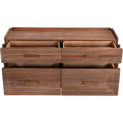Savino Sideboard by Noir in dark walnut. Made from walnut in a traditional style.