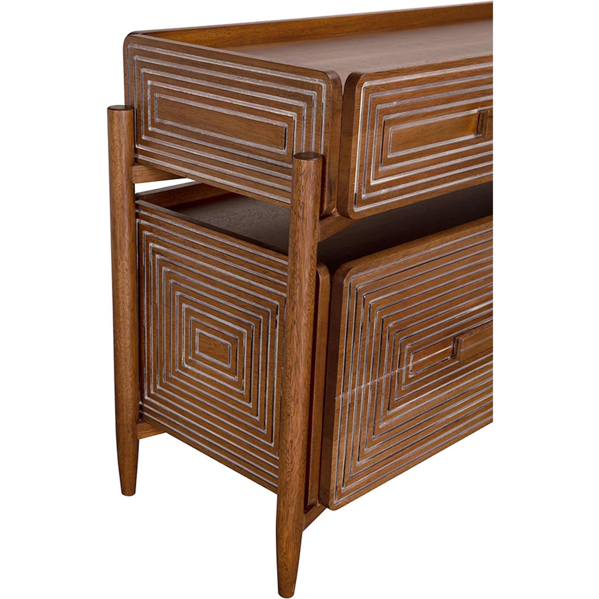 Savino Sideboard by Noir in dark walnut. Made from walnut in a traditional style.