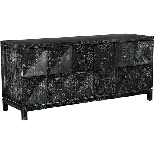 Musashi 6 Drawer Cabinet by Noir. Made from unique in a traditional style.