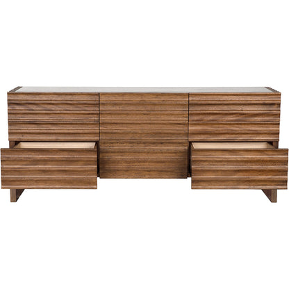 Gauss Sideboard with Marble Top by Noir. Made from walnut in a unique style.