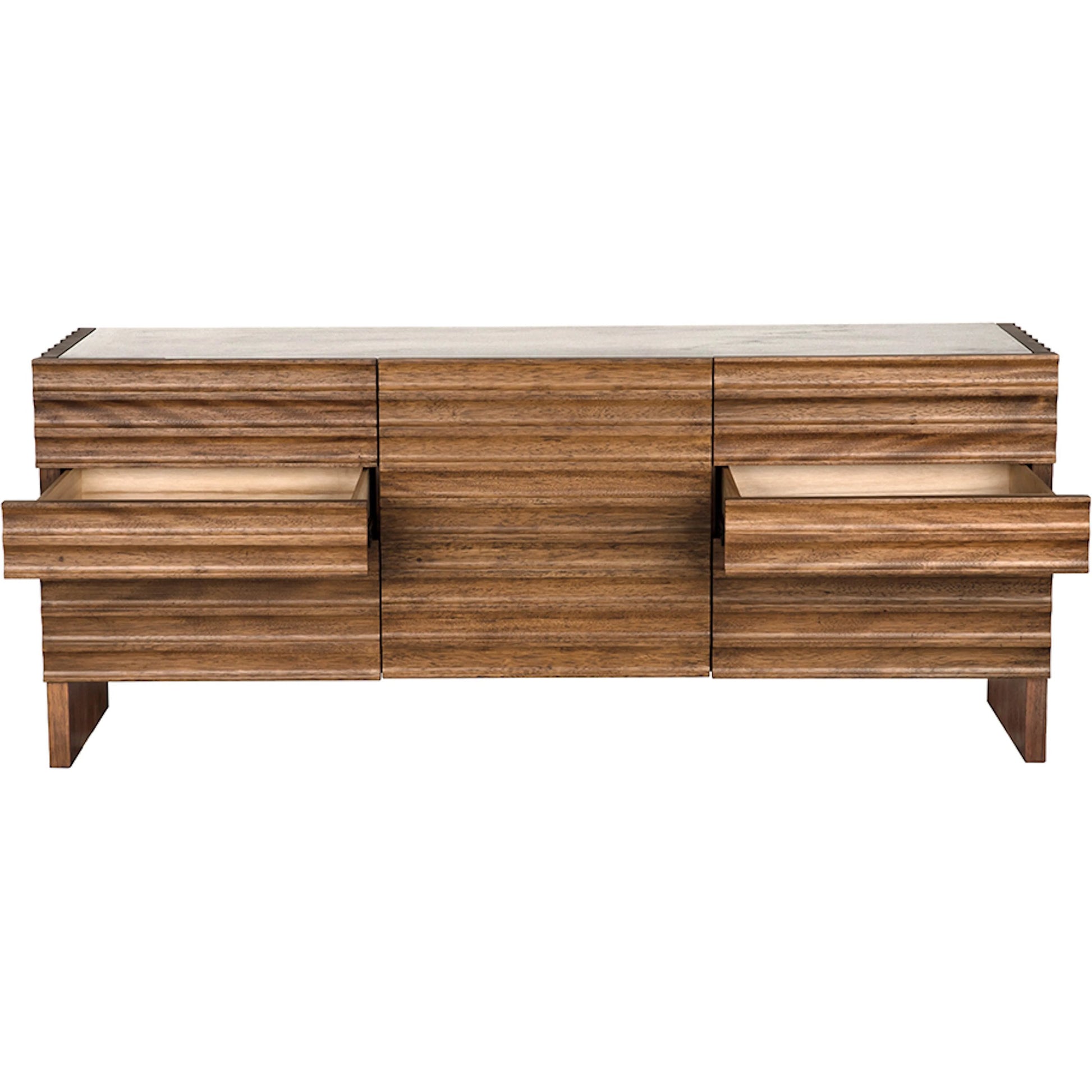 Gauss Sideboard with Marble Top by Noir. Made from walnut in a unique style.