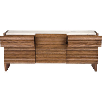 Gauss Sideboard with Marble Top by Noir. Made from walnut in a unique style.