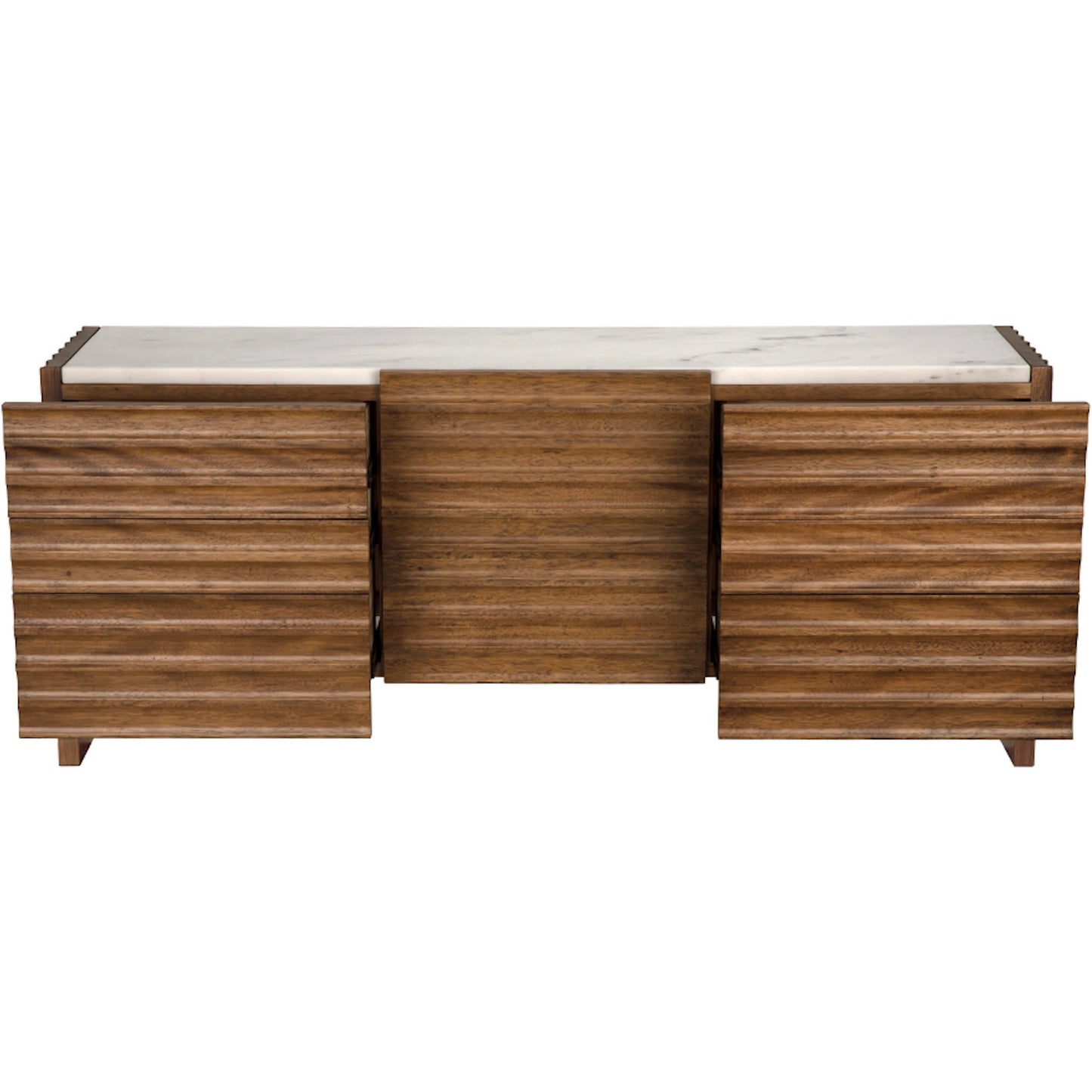005 SI-2635199 | Closeup | Gauss Sideboard with Marble Top by Noir. Made from walnut in a unique style.