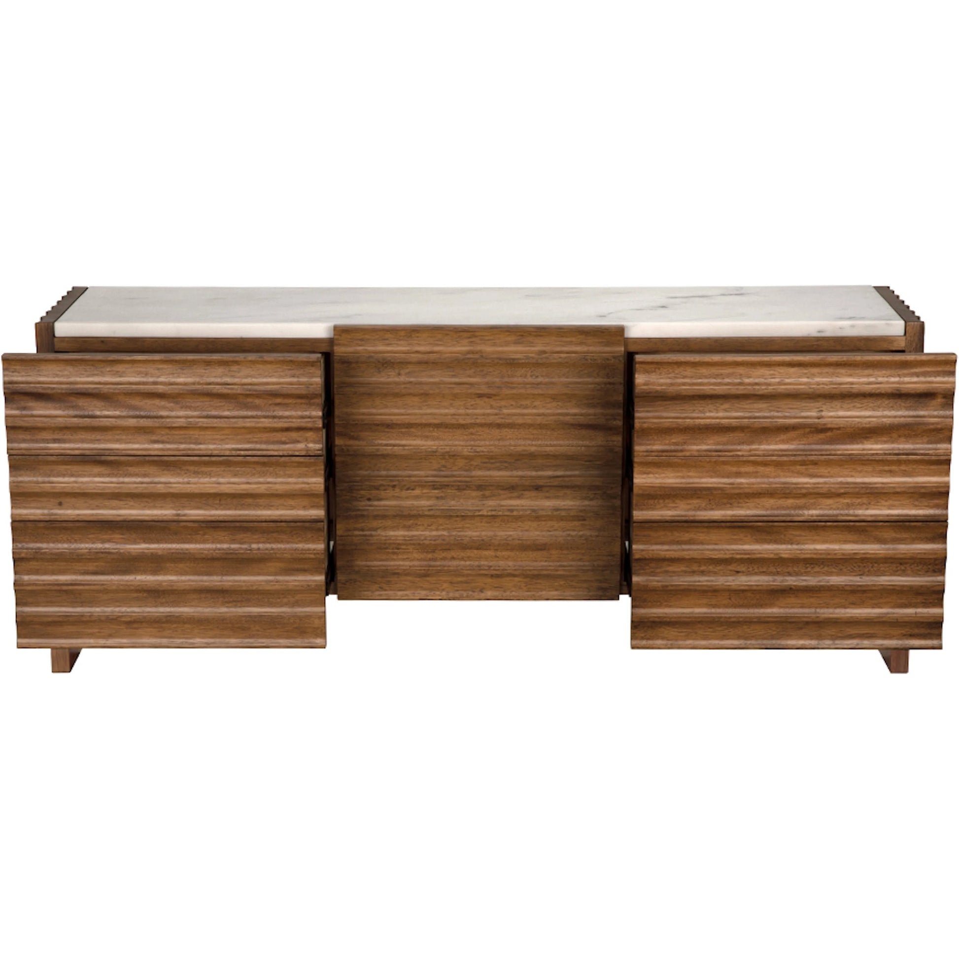 Gauss Sideboard with Marble Top by Noir. Made from walnut in a unique style.