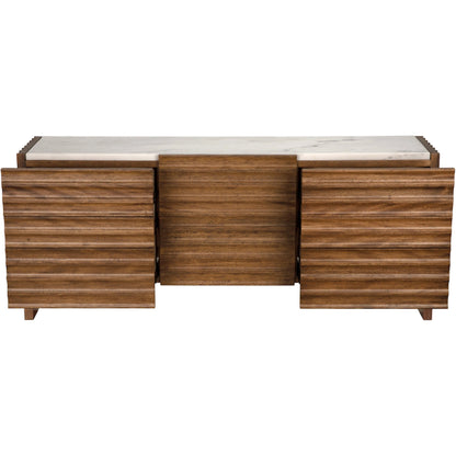 Gauss Sideboard with Marble Top by Noir. Made from walnut in a unique style.