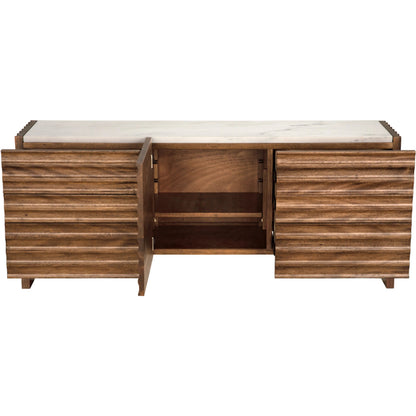 Gauss Sideboard with Marble Top by Noir. Made from walnut in a unique style.