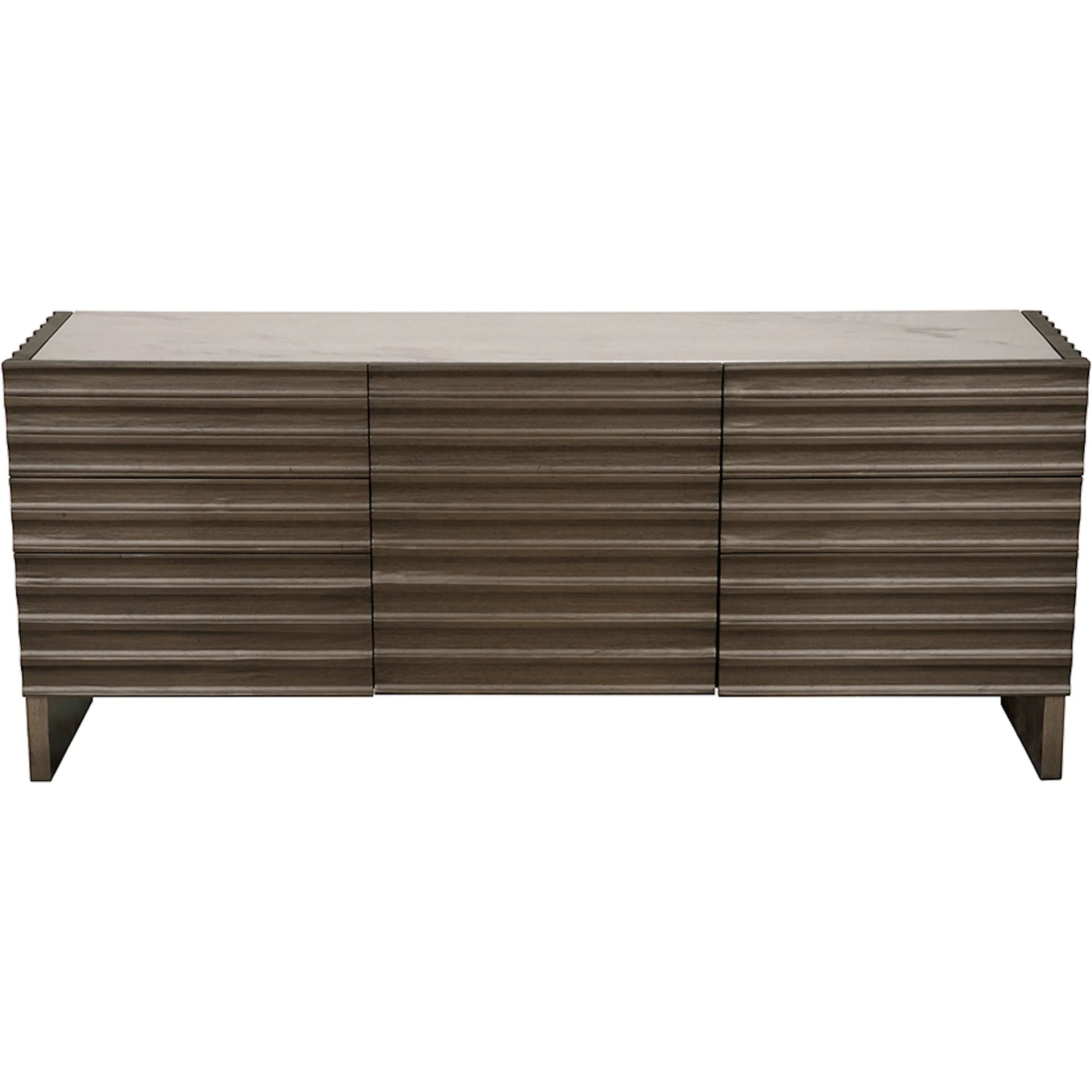 Gauss Sideboard with Marble Top by Noir. Made from walnut in a unique style.