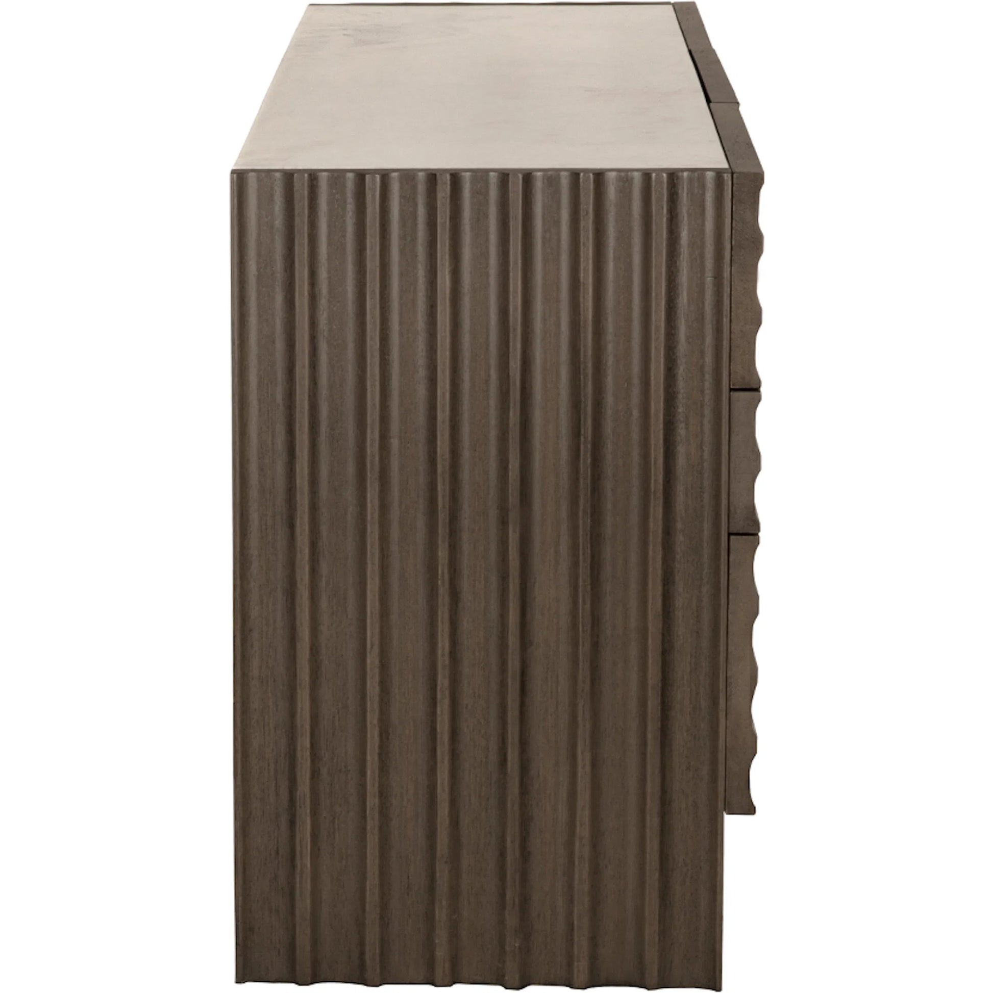 Gauss Sideboard with Marble Top by Noir. Made from walnut in a unique style.