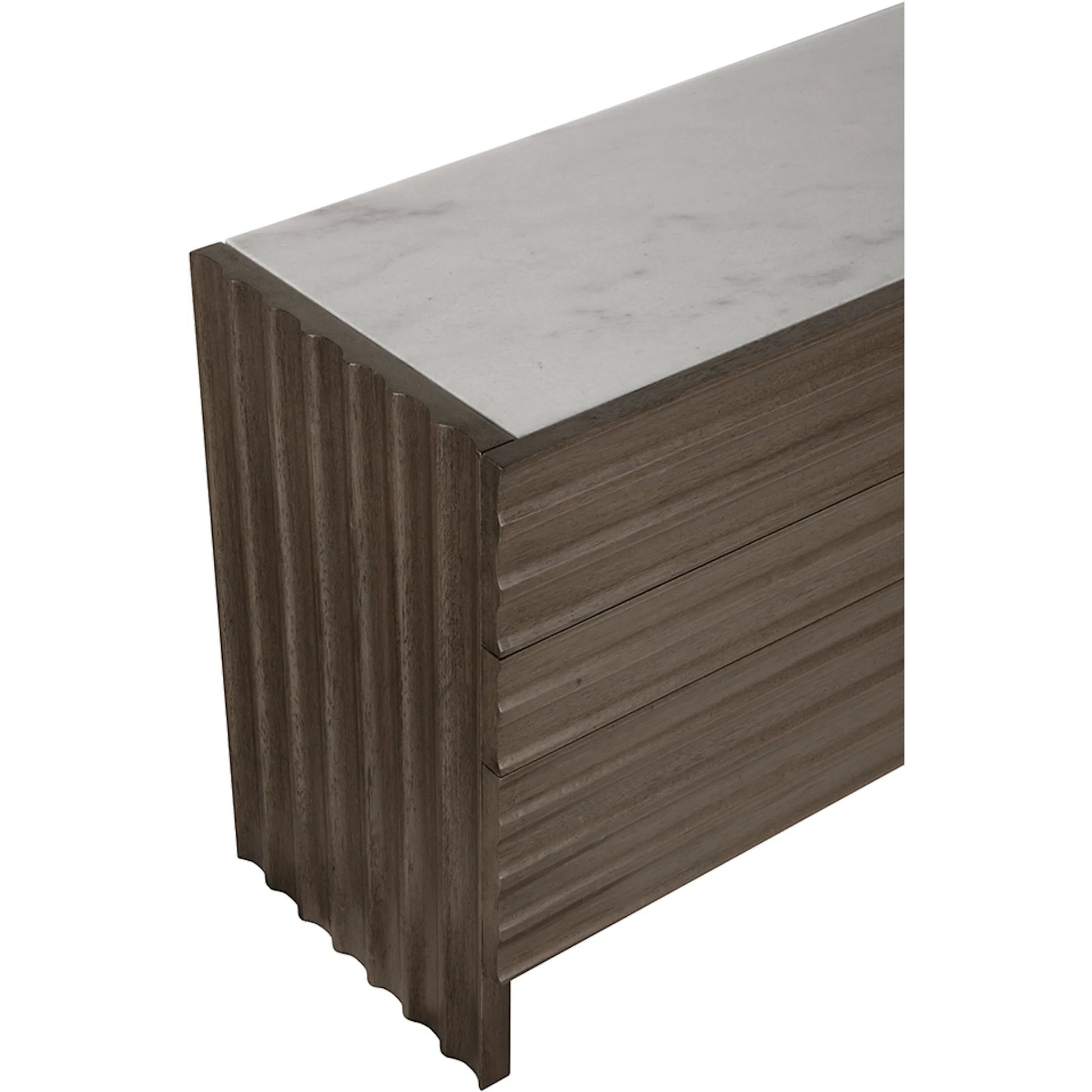 Gauss Sideboard with Marble Top by Noir. Made from walnut in a unique style.