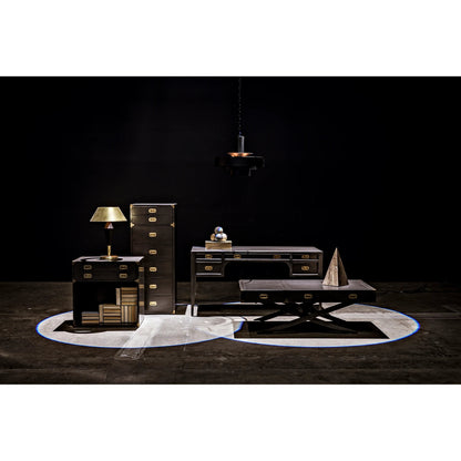 Africa Desk by Noir. Made from mahogany in a transitional style.