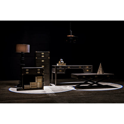 Africa Desk by Noir. Made from mahogany in a transitional style.