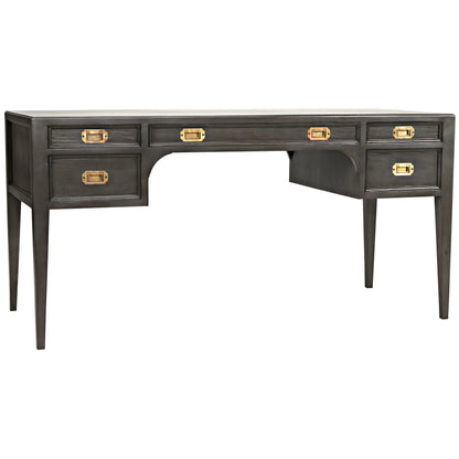 Africa Desk by Noir. Made from mahogany in a transitional style.