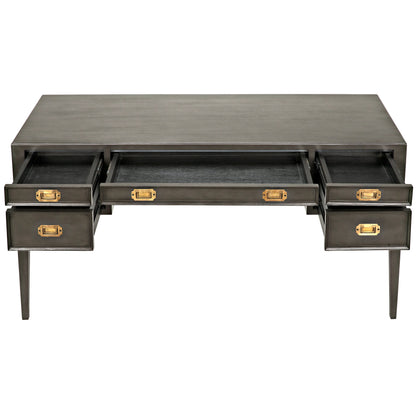 Africa Desk by Noir. Made from mahogany in a transitional style.