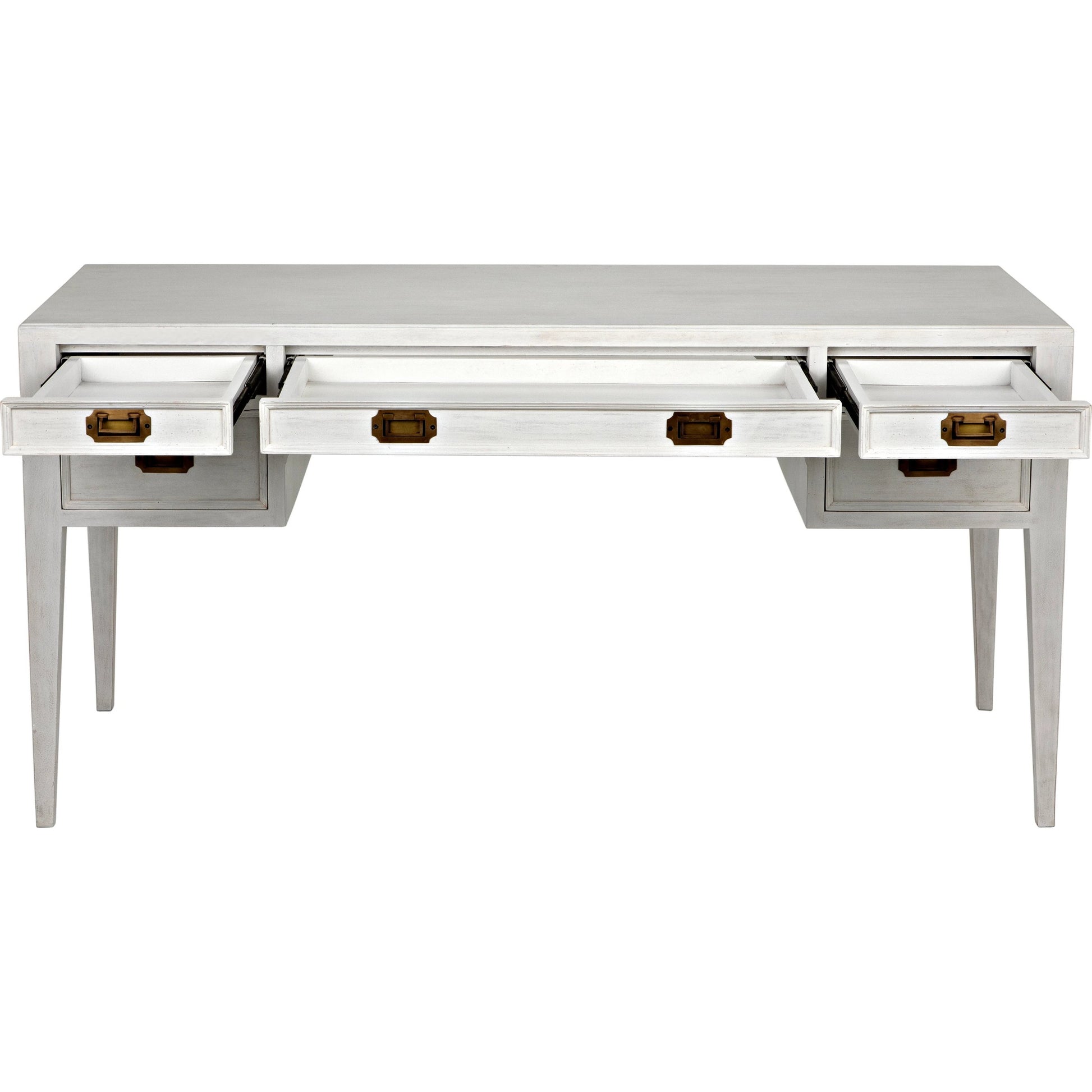 Africa Desk by Noir. Made from mahogany in a transitional style.